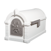 Gaines Eagle Keystone Mailboxes<br />White with Satin Nickel