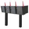 4 Mail Boss High Security. Mailboxes With Posts Black Flag Up 510x510
